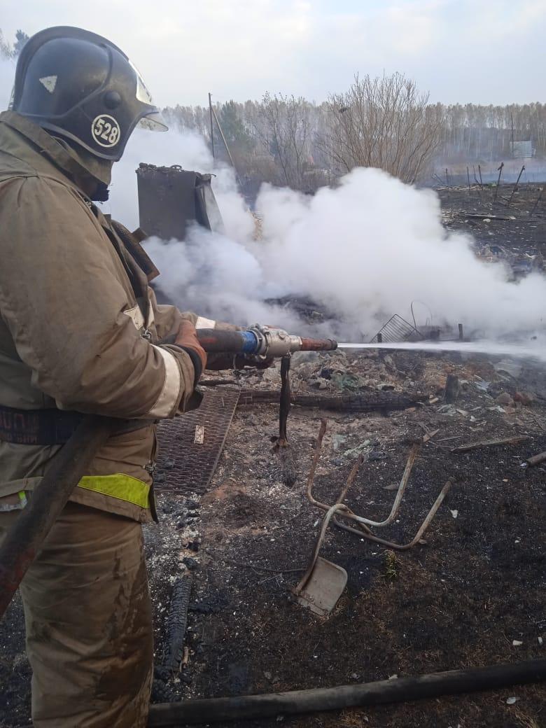 Фото Газовый баллон и обрывы линии электропередач: один погиб и 6 человек пострадали на пожарах в СНТ под Новосибирском 2